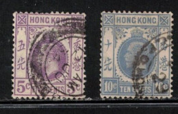 HONG KONG  Scott # 134, 137 Used - KGV 2 - Gebraucht