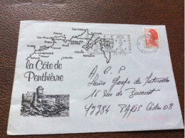 108 *ARMOIRIE Enveloppe  LA COTE DE PENTHIEVRE  Annee1987 - Briefe U. Dokumente