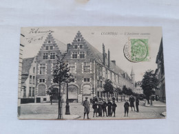 ANTIQUE POSTCARD BELGIUM KOTRIJK COURTRAI - L'ANCIENNE CASERNE USED 1908 - Kortrijk