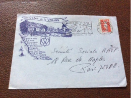 109 *ARMOIRIE Enveloppe  COTES DE LA VENDÉE  Annee1990 - Briefe U. Dokumente