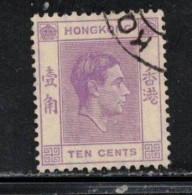 HONG KONG  Scott # 158 Used - KGVI - Gebraucht