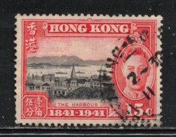 HONG KONG  Scott # 171 Used - KGVI Pictorial - Oblitérés