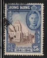 HONG KONG  Scott # 172 Used - KGVI Pictorial - Usati
