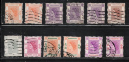 HONG KONG  Scott # 185//196 Used - QEII Short Set Duplication - Used Stamps