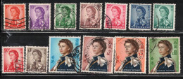 HONG KONG  Scott # 203//216 Used - QEII Short Set - Gebraucht