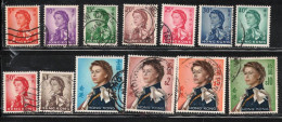 HONG KONG  Scott # 203//216 Used - QEII Short Set - Used Stamps