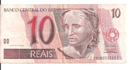 BRESIL 10 REAIS ND2003-06 VF P 245A G - Brésil