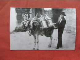 RPPC. Donkey With Jugs  Water Seller, Granada  Spain > Andalucía > Granada .    Ref 6186 - Granada