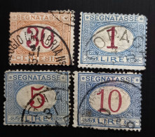 Italie 1870 -1894 Timbre D'affranchissement Numeral Stamps - New Design Used - Stamped Stationery