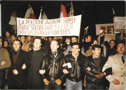 Série De 6 Cartes En Tirage Limité (1000 Exemplaires)  - MANIFESTATION POUR LA POLOGNE 1981 - Manifestazioni