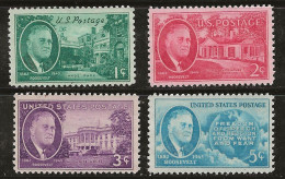 Etats-Unis 1945-1946 N° Y&T :  482 à 485 ** - Nuovi