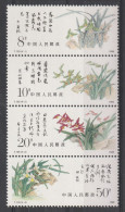 CHINE - N°2919/22 ** (1988) Fleurs : Orchidées - Nuevos