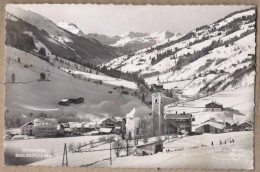 CPSM AUTRICHE - SAALBACH - Skiparadies - Très Jolie Vue Générale Du Village Sous La Neige - Saalbach