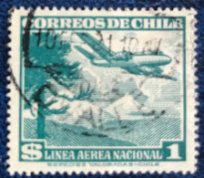 Chile - Chili - C14/20 - 1954 - (°)used - Michel 482 - Vliegtuig Boven Bomen - Chili