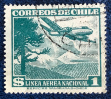 Chile - Chili - C14/20 - 1954 - (°)used - Michel 482 - Vliegtuig Boven Bomen - Chili