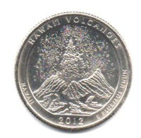 2012 - Stati Uniti 25 Cents - Quarter Hawai'i Volcanoes   S     ------ - 2010-...: National Parks