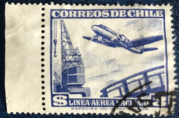 Chile - Chili - C14/21 - 1951 - (°)used - Michel 484 - Vliegtuig En Hijskraan - Chili