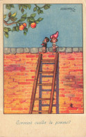 ILLUSTRATEUR - Comment Cueillir La Pomme - Colorisé - Carte Postale Ancienne - 1900-1949