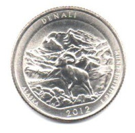 2012 - Stati Uniti 25 Cents - Quarter Denali   P     ------ - 2010-...: National Parks