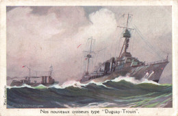 TRANSPORT - Bateau - Nos Nouveaux Croiseurs Type "Duguay Trouin" - Carte Postale Ancienne - Guerra