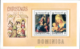 189219 MNH DOMINICA 1975 NAVIDAD - Dominica (...-1978)