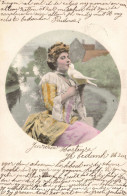 FANTAISIES - Femme Tenant Un Oiseau - Colorisé - Carte Postale Ancienne - Women