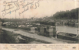 FRANCE - Beaumont - Persan Beaumont - Construction D'un Pont De Péniches - Carte Postale Ancienne - Clermont Ferrand