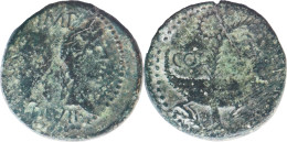 ROME - As - AUGISTE ET AGRIPPA - CON NEM - Palmier Et Crocodile - Nimes - RIC.160 - 14-124 - Die Julio-Claudische Dynastie (-27 / 69)