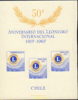 370137 MNH CHILE 1967 60 ANIVERSARIO DE LIONS CLUB INTERNACIONAL - Chili