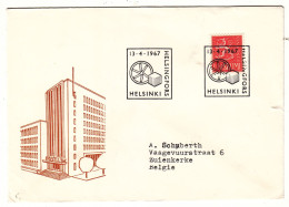 Finlande - Lettre De 1967 - Oblit Helsinki - - Covers & Documents