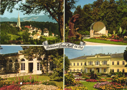 AUSTRIA, HIGHER AUSTRIA, BAD HALL, MUSIC PAVILION IN THE SPA PARK, GARDEN, FLOWERS, STATUE - Bad Hall