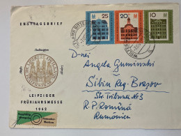 1962 FDC Brief Nach Romania Sorgfaltig Stempeln Sammler Marken - 1950-1970