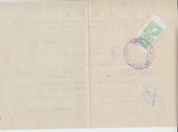 C.L.N RIMINI 1945 COMUNE DI RIMINI 5 LIRE SU DOCUMENTO A.N.P.I. GRANDE RARITA' - Comitato Di Liberazione Nazionale (CLN)