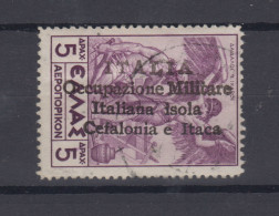 CEFALONIA E ITACA EMISSIONE DI ARGOSTOLI 1941 POSTA AEREA 5 D. N.16 US. E.DIENA - Cefalonia & Itaca