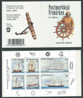 Finland Finnland Finlande 1997 Sailing Ships Set Of 6 Stamps In Block In Booklet Mint - Carnets