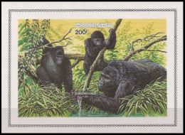 BL99**(1231) ND/OG - Gorilles Des Montagnes / Berggorilla's / Berg Gorillas / Mountain Gorillas - III - WWF - BUZIN - Ongebruikt