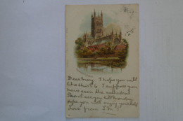 Cpa Dessin Couleur Gloucester Cathedral  1902 - NOU29 - Gloucester