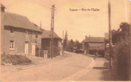 BELGIQUE - Ligney - Rue De L'Eglise - Carte Postale Ancienne - Geer