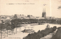 FRANCE - Quimper - Le Champ De Bataille Et La Préfecture - Carte Postale Ancienne - Quimper