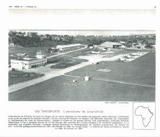 Photo  -  Reproduction - Congo Léopoldville - Aérodrome - Afrika