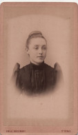 PHOTOGRAPHIE - Petite Photo 6.5x105.5 Cm - Portrait D'une Jeune Femme - E Brezinski - St Denis - Anonieme Personen