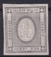 SARDINIA 1861 - MLH - Sc# P1 - Newspapper Stamp - Sardaigne