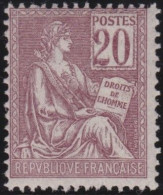 France  .  Y&T   .   113  (2 Scans)      .   **    .   Neuf Avec Gomme D'origine Et SANS Charnière - 1900-02 Mouchon