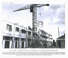 Photo  -  Reproduction -  Le Havre ? - Construction D'un Immeuble Par éléments Préfabriqués - Europe