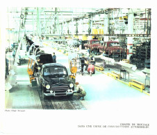 Photo  -  Reproduction -  Usine De Construction Automobile - Chaine De Montage Renault - Europe
