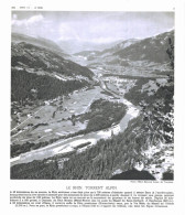 Photo  -  Reproduction - Suisse Le Rhin Torrent Alpin à Ilanz Glion - Europe