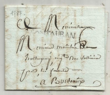 Lettre, Préphilatélie, Précurseurs XVIII E Siècle, 1787, MONTAUBAN, 3 Scans - 1701-1800: Voorlopers XVIII