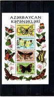 Azerbaijan 2005 . Ovpt "2005 1000m" On Butterfly S/S . Michel #  BL 60 - Aserbaidschan