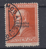 COLONIE SOMALIA 1927 VOLTA 50 CENTESIMI VARIETA' DECALCO NON CENSITA USATO - Somalie