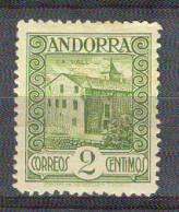Andorra - 1929. Paisajes. 2 Cts Ed 15 (*) - Usati